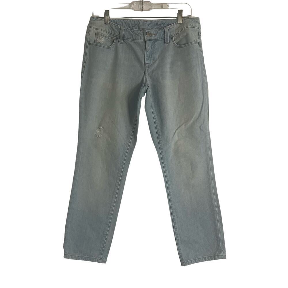 The Limited Denim Woman’s Cropped Slim Boyfriend Jean Light‎ Wash Denim- Size 6